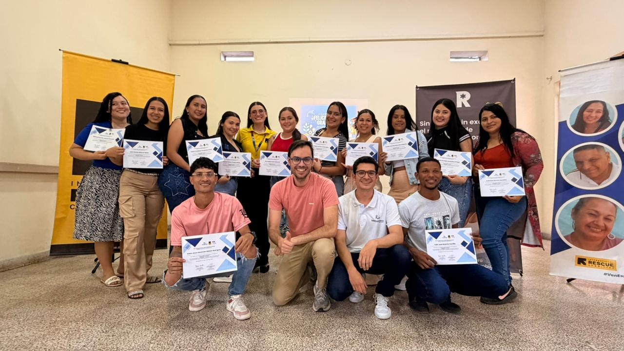 Program cohort holding certificates